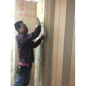 Buy cheap 14/2mm Lecture Centre Maple Laminate Wooden Grooved Acoustic Panels Sound Absorption Board from wholesalers