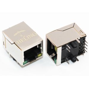 THT Soldering Right Angle RJ45 8 Pin Connector Tab Down For PC Mainboard