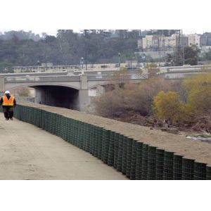 Buy cheap Galfan Coated Gabion Wall 2x1x0.5m Hesco Flood Barrier from wholesalers