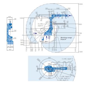 Buy cheap Industrial YASKAWA AR2010 6 axis welding robot arm manipulator and 12 kg payload 2010 reach wire feed system and welder from wholesalers