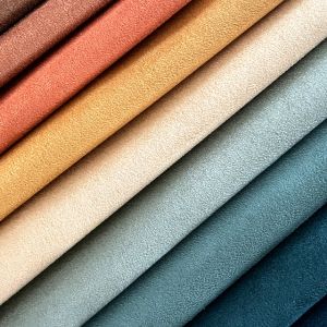 Buy cheap Luxury Suede Upholstery Fabric Silky Polyester Fade Wrinkle Resistant from wholesalers