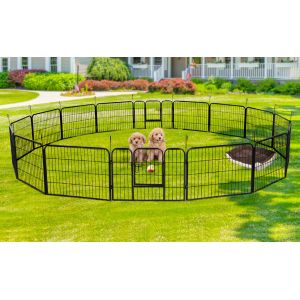 Buy cheap Steel 66.52 Square Feet Folding Animal Temporary Yard Fencing For Dogs from wholesalers