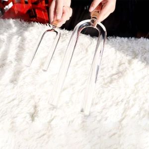 Buy cheap Crystal tuning fork transparent quartz gentle tapping on the ear for precise tuning and stress relief from wholesalers