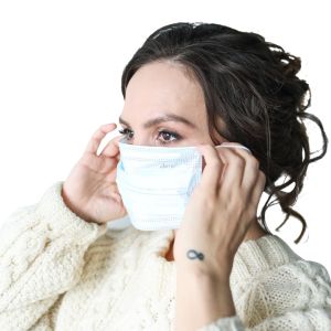 Buy cheap White Color Disposable Medical Mask Weight 2.9 - 3,2g Anti Foaming / Particulate from wholesalers