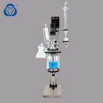 Buy cheap Anti Corrosion  Agitated Chemical Glass Reactor Mini Pyrolysis Laboratory Glass Reactor from wholesalers