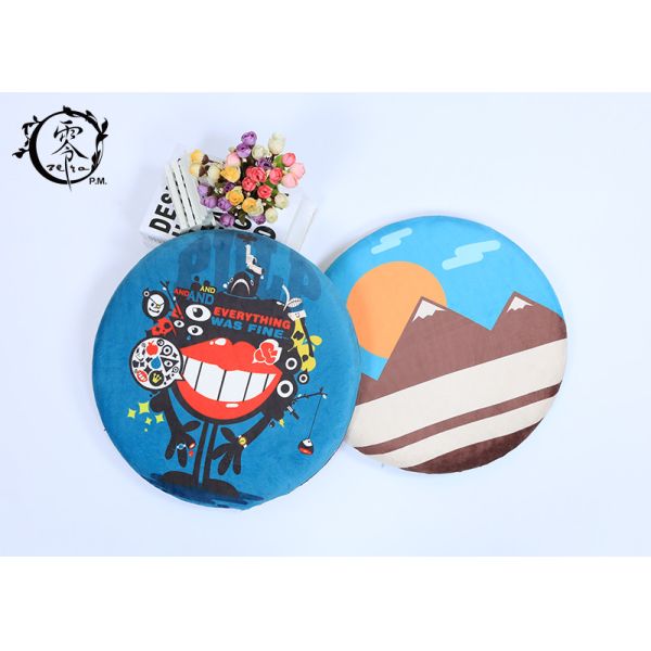 Buy cheap Supper Soft Round Decorative Cushions Pillows , Short Plush Lumbar Support Pillow from wholesalers