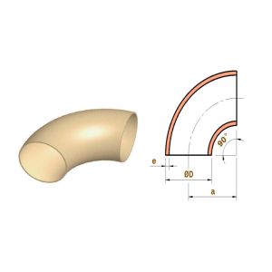 High Pressure Pipe Fitting Copper Nickel Elbow with Customized Thickness
