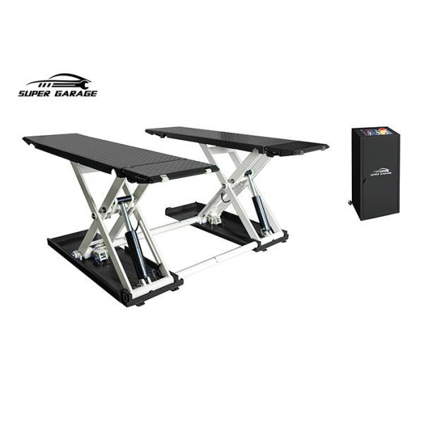 Quality 3Tons Mobile Car Lifting Equipment 1000mm Lifting Height Portable Mid Rise Scissor Lift for sale