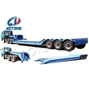 60T Max Payload 3-5 Axles 13000mm Detachable Gooseneck Lowbed Trailer for Africa