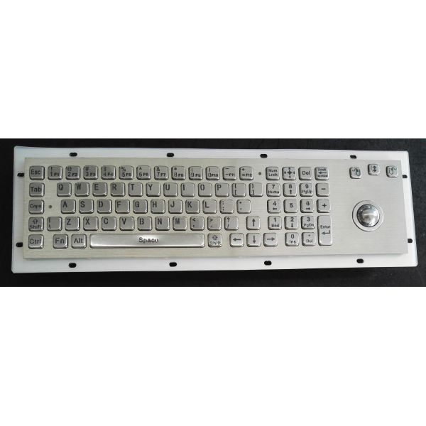 Buy cheap Stainless Steel Keyboard With Trackball from wholesalers