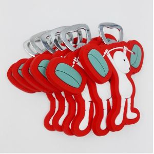 Personalized Multi-function Silicone Beer Opener Bottle With Embossed Logo