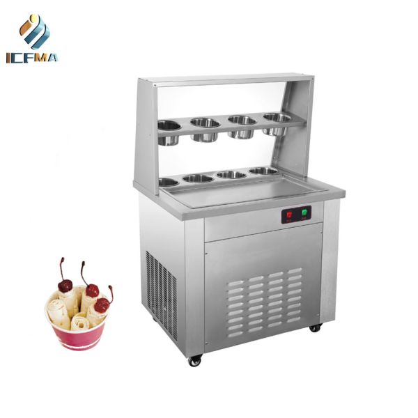 Buy cheap Commercial Fried Ice Cream Roll Maker Machine Double Pans from wholesalers