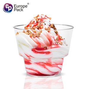 Buy cheap Party supply BPA Free dessert tableware 150ml disposable mousse plastic cup from wholesalers