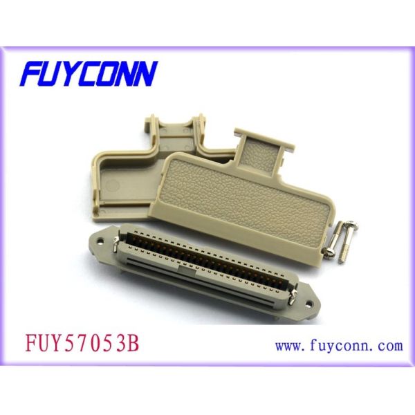 Quality 50 Pin DDK Receptacle Champ Connector , 180°Cable Outlet Connector for sale