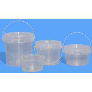 Buy cheap Smooth Surface Transparent Plastic Bucket For Ice Cream from wholesalers
