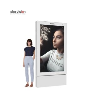 75 Inch Outdoor Digital Totem Industrial Grade 24/7 Usage LCD Digital Advertisin