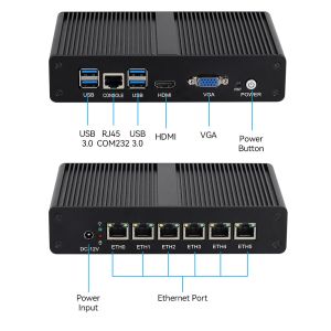 Buy cheap Intel Pentium 4405U 6LAN RJ45 Software Router DDR4 With Dual Screen Display from wholesalers