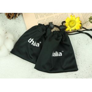 Buy cheap Black Silk Printing Microfiber Sunglass Pouch With Drawstring Stretch Freely from wholesalers