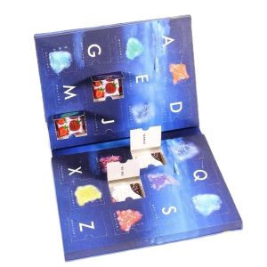 Matte/Glossy Lamination Custom Chocolate Advent Calendar Packaging Box for