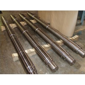 Buy cheap Carbon Steel Plating Spur Gear Shaft , Threaded Large Shaft from wholesalers