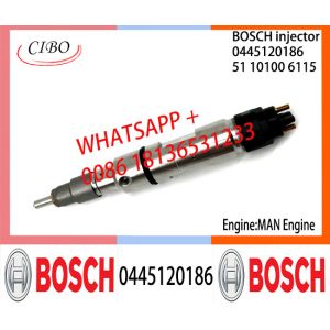 Buy cheap BOSCH 0445120186 51101006115 Neutral Fuel Injector Assembly 0445120186 51101006115 For MAN VW from wholesalers