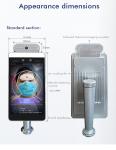 Buy cheap RA08T New Design 8 inch Dynamic Facial Fask Temperayure Detect Standlone Waterproof  Access Control with IR Temperautre from wholesalers