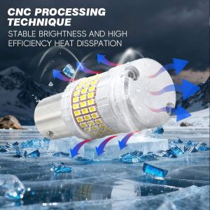 CANBUS LED Bulbs Built-in Resistor 3156 3157 3156K P27W T25 With 3014 LED Chips