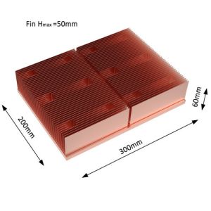 Buy cheap Copper Skived Process Fins Heat Sink from wholesalers