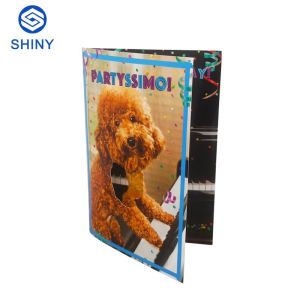 Popular Voice Record Music Greeting Card With Full 4C Color Printing