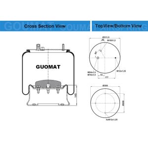 China ​French car Air Spring CONTITECH 901 MB / 901MB For French car V.I 5.010.052.722 on sale