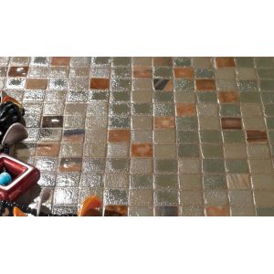 Buy cheap 15mm recycled glass color mix from wholesalers