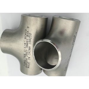 Buy cheap 1 1/2" Sch40 ASTM A812 UNS S32760 Seamless Equal Tee from wholesalers