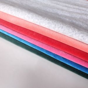 240gsm Velour Velvet Fabric CVC80 CVC20 Plain 32S 100D