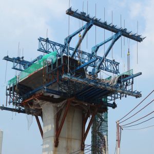 Lightweight Concrete Formwork / Cantilever Formwork System Q235B Steel Material