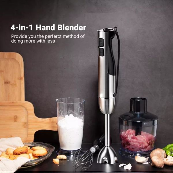 Quality 200W 2.2 Lbs High Speed Hand Blender With Stainless Steel Blades For Smoothies Soups Baby Food for sale