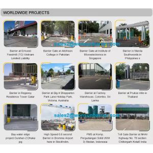 Remote Control Auto Barrier Gate System For Underground Parking Lot With 1.8s