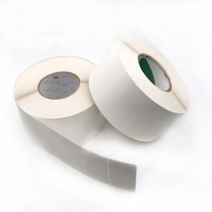 Scratch Resistant Custom Logo Adhesive Blank Barcode Label Rolls Printing