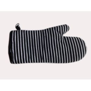 Buy cheap Heavy Duty Extra Long Oven Mitts , Black &White Strip from wholesalers