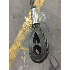 Buy cheap Rope Wire Fitting Marked With Nominal Size DIN 3091 Solid Thimble from wholesalers