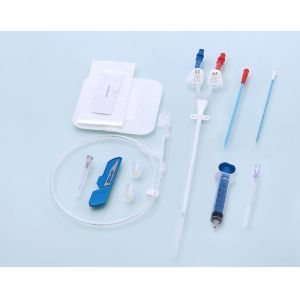 Buy cheap Disposable hemodialysis catheter, hemodialysis kit, single double triple lumen from wholesalers