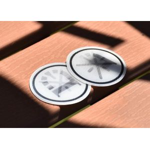 Buy cheap Silicone Rubber Backing, Printed With A Black Reflective Logo,For Clothing from wholesalers