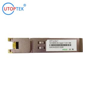 Buy cheap SFP-2.5G-T Copper RJ45 2.5G SFP modules 100m best price made in china compatible cisco GLC-T from wholesalers