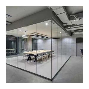 Buy cheap Stainless Steel Aluminium Glass Partition Wall Foldable Movable Office Dividers from wholesalers