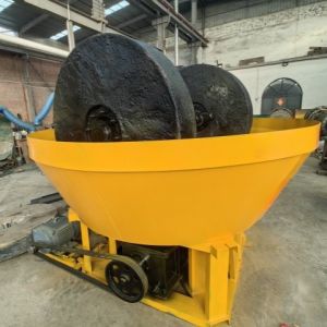 Buy cheap 10 Bags Per Hour Double Roller Wet Pan Mills For Gold Silver Ore Stone Grinding Sorting Discharging Size Within 200 Mesh from wholesalers