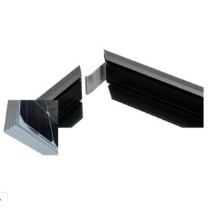 Buy cheap Black Anodized Aluminum Solar Panel Frame With With Cutting / Punching from wholesalers