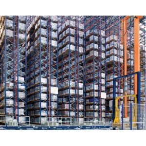 China Labor Saving Efficiency Automated Warehouse System , ASRS Storage System HS Code 73089000 on sale