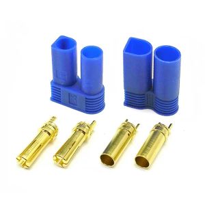 Buy cheap 5mm EC5 RC Battery Connectors Gold Plated With Blue Plastic Housing from wholesalers