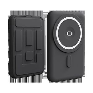 Buy cheap Newest Portable 5000Mah Ultra Slim Wireless Battery Phone Charger Metal Power Bank With Led Display Magnetic Power Bank from wholesalers