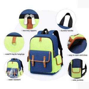 Buy cheap Custom 600D Nylon Primary School Bag With Polyester Lining from wholesalers