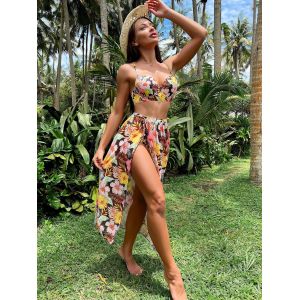 Buy cheap S-Xl Size 3 Piece Swimsuit Set High Elasticity from wholesalers